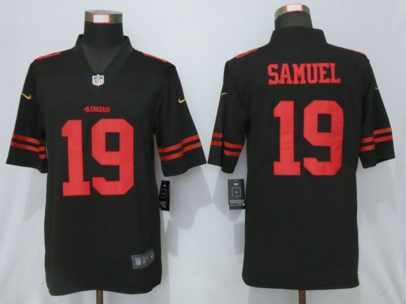 Men San Francisco 49ers 19 Samuel Black Nike Vapor Untouchable Limited Player